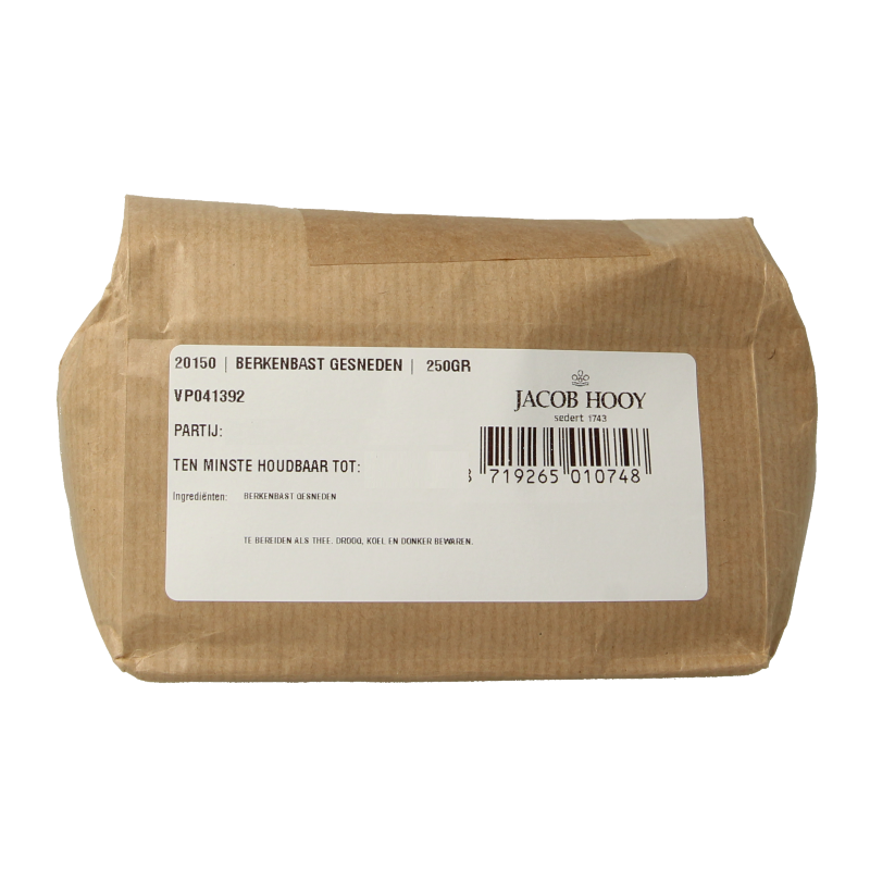 Jacob Hooy Berkenbast gesneden 250 Gram