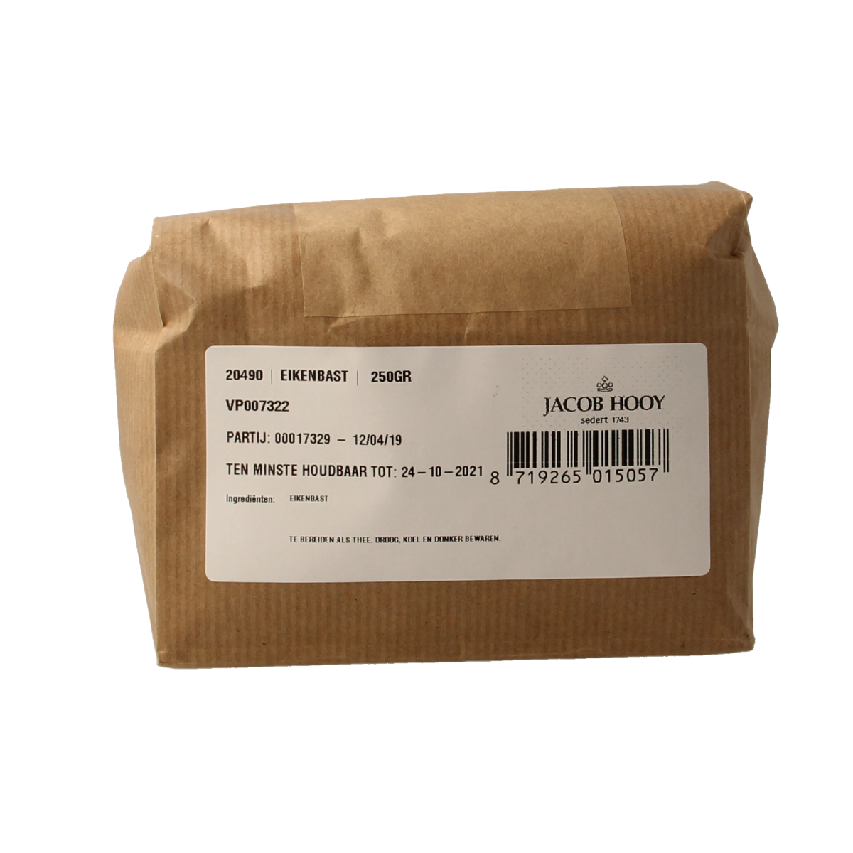 Jacob Hooy Eikebast gesneden 250.00 Gram