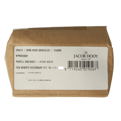 Jacob Hooy Iers mos gemalen 250 Gram