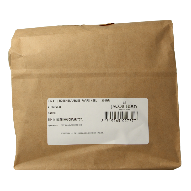Jacob Hooy Rozenblaadjes paars 250 Gram
