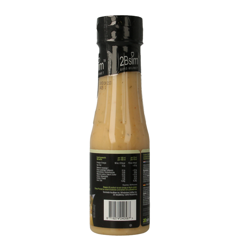 2bslim Knoflooksaus spicy 250 Milliliter