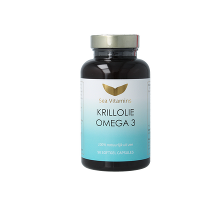 Sea Vitamins Krill olie omega 3 90.00 Vegetarische capsules