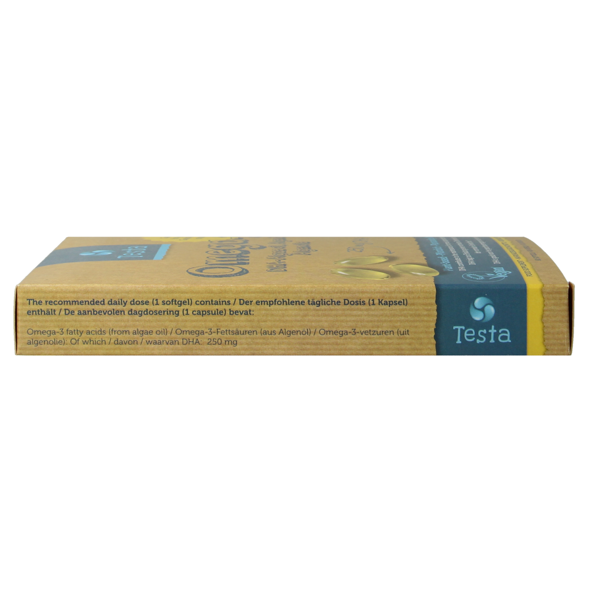 Testa Omega 3 algenolie 250mg DHA vegan NL/DE/EN 60.00 Vegetarische capsules