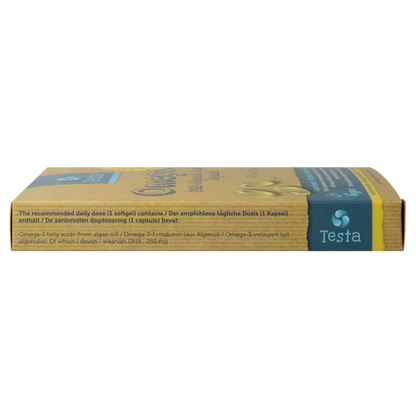 Testa Omega 3 algenolie 250mg DHA vegan NL/DE/EN 60.00 Vegetarische capsules