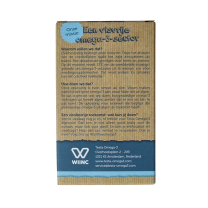 Testa Omega 3 algenolie 300mg DHA + 150mg EPA vegan 60.00 Vegetarische capsules