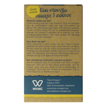 Testa Omega 3 algenolie 250mg DHA vegan NL 60.00 Vegetarische capsules