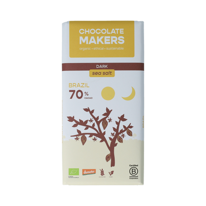 Chocolatemakers Brazil 70% puur demeter bio 80.00 Gram