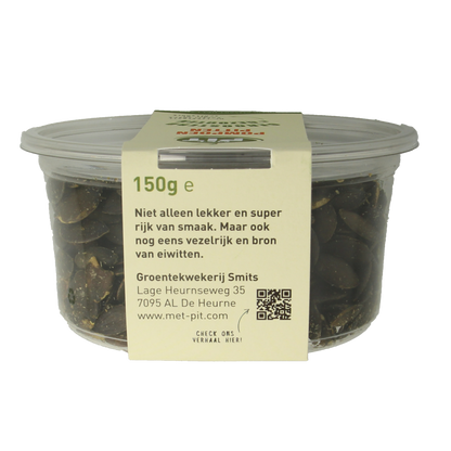 Met PIT Pompoenpitten geroosterd/gezouten 150 Gram