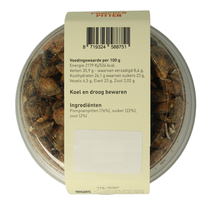Met PIT Pompoenpitten caramel zeezout 150 Gram