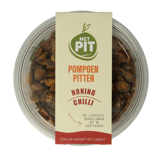 Met PIT Pompoenpitten honing chili 150.00 Gram