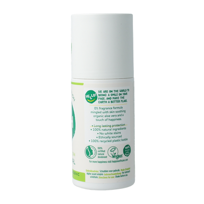 Happy Earth Pure deodorant roll-on unscented 75.00 Milliliter