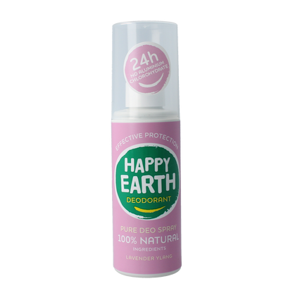 Happy Earth Pure deodorant spray lavender ylang 100.00 Milliliter