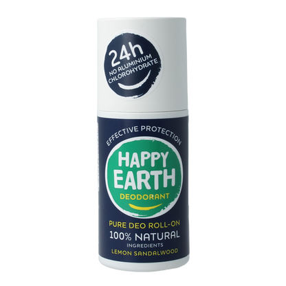 Happy Earth Pure deodorant roll-on men protect 75.00 Milliliter