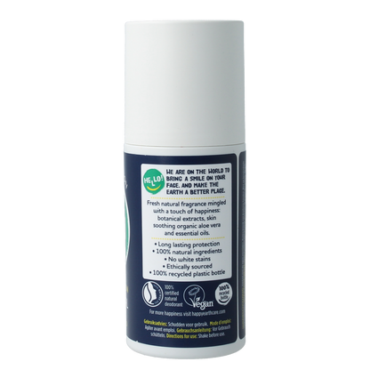 Happy Earth Pure deodorant roll-on men protect 75.00 Milliliter