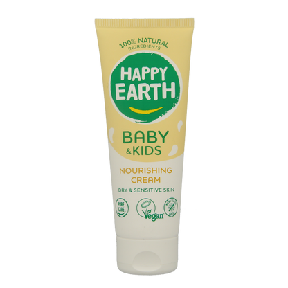 Happy Earth Voedende creme voor baby & kids 75 Milliliter