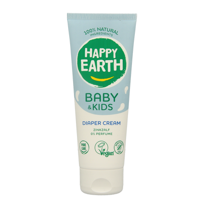 Happy Earth Billencreme zink voor baby & kids 75.00 Milliliter