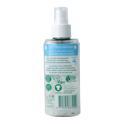 Happy Earth Natuurlijke just add water unscented spray 50.00 Gram