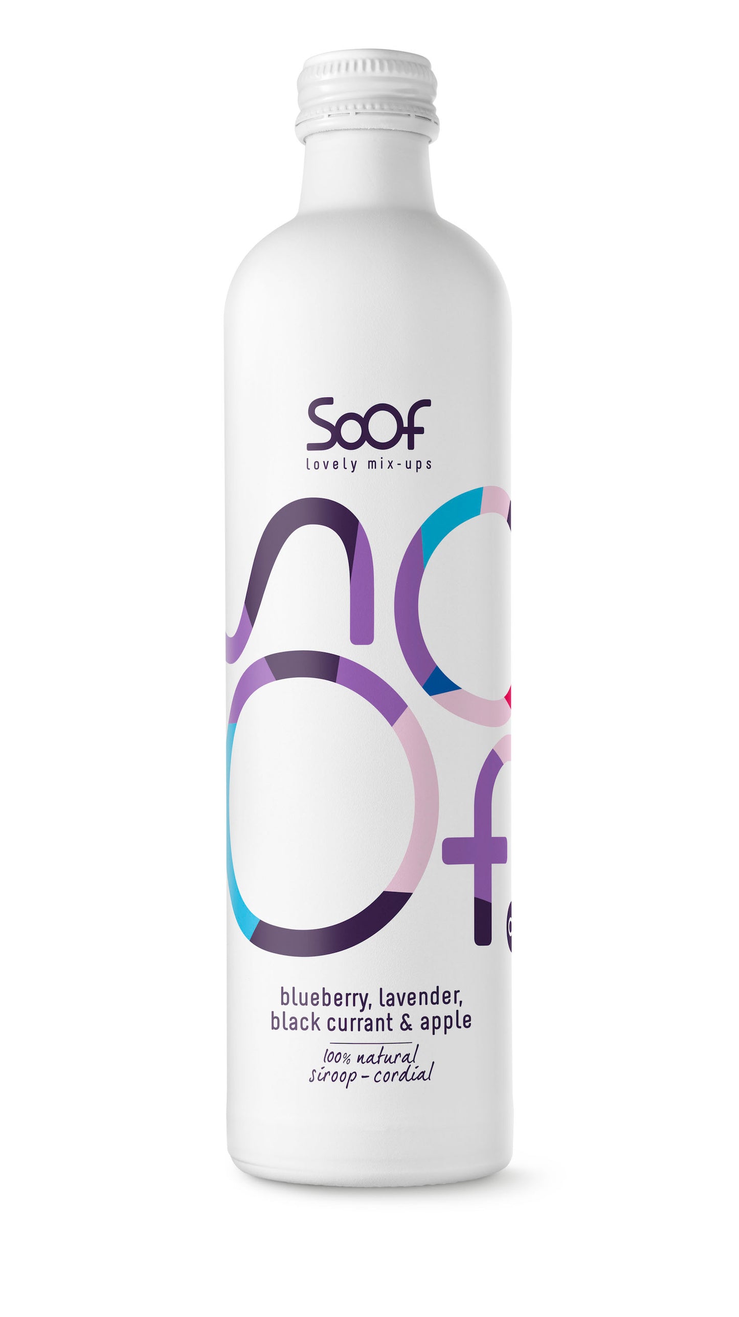 Soof Drinks Siroop blauwe bes lavendel zwarte bes & appel 340.00 Milliliter
