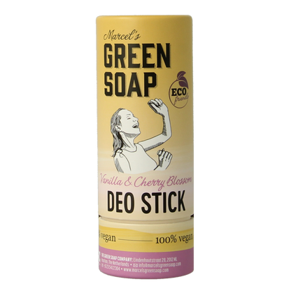 Marcel's Green Soap Deodorant stick vanilla & cherry blossom 40 Gram