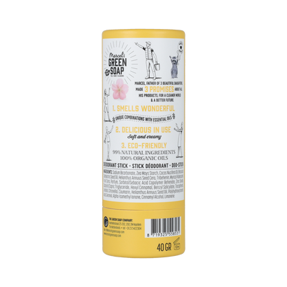 Marcel's Green Soap Deodorant stick vanilla & cherry blossom 40.00 Gram