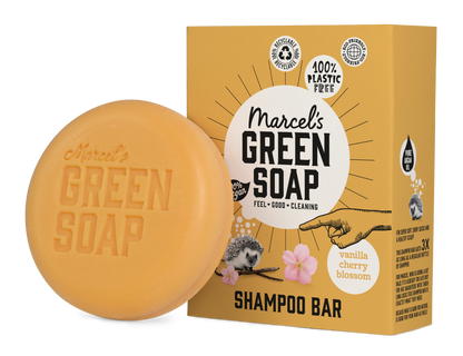 Marcel's Green Soap Shampoo bar vanille & kersenbloesem 90 Gram