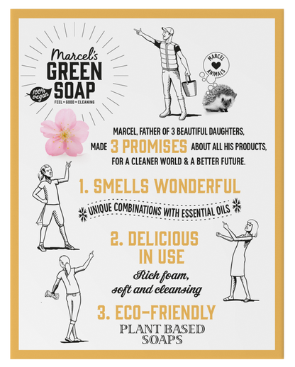 Marcel's Green Soap Shampoo bar vanille & kersenbloesem 90 Gram