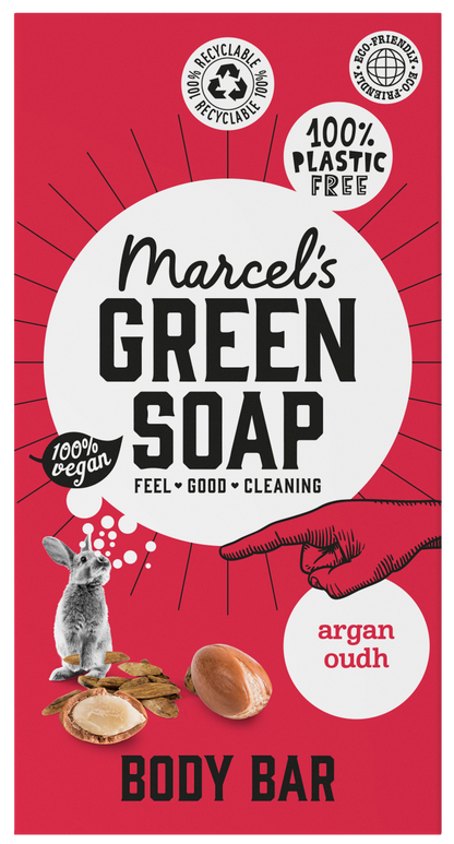 Marcel's Green Soap Shower bar argan & oudh 150.00 Gram
