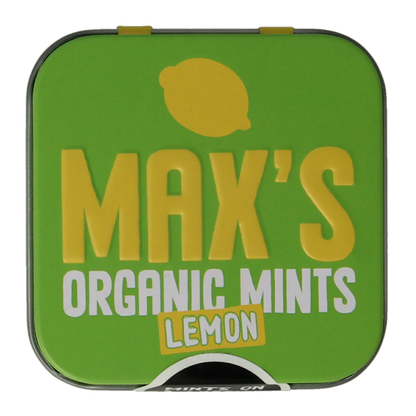 Max mints Lemon blikje vierkant bio 35 Gram