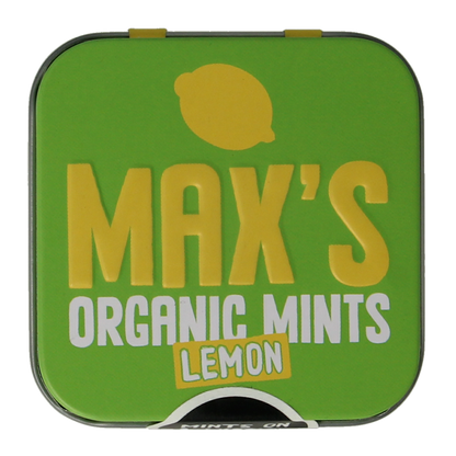 Max mints Lemon blikje vierkant bio 35.00 Gram