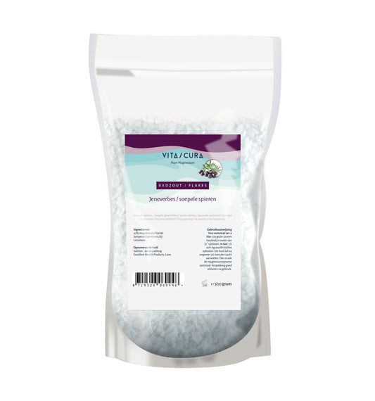 Vitacura Magnesium zout/flakes jeneverbes 500.00 Gram
