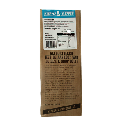 Klepper&Klepper De beste drop ooit mildzout 200 Gram