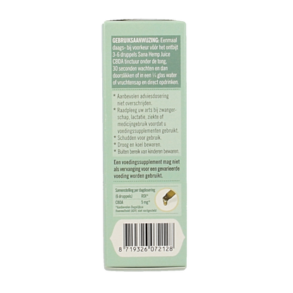 Sana Hemp Juice CBD A tinctuur  30 Gram
