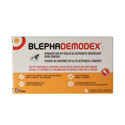 Diversen Blephademodex reiniging tissues 30 Stuks