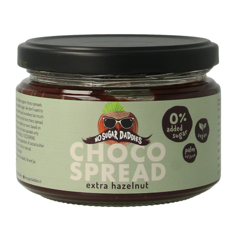 No Sugar Daddies Chocopasta hazelnoot bio 200 Gram