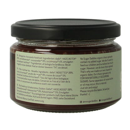 No Sugar Daddies Chocopasta hazelnoot bio 200 Gram