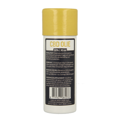 Clinical Cannabi CBD 10% olie 30.00 Milliliter