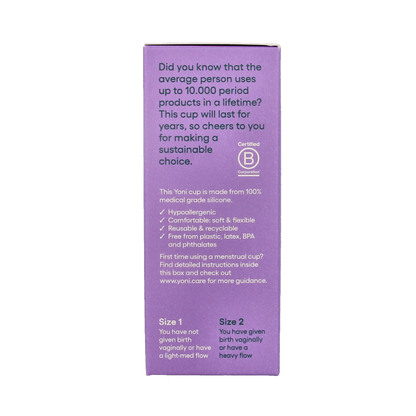 Yoni Menstruatiecup maat 2 1 Stuks