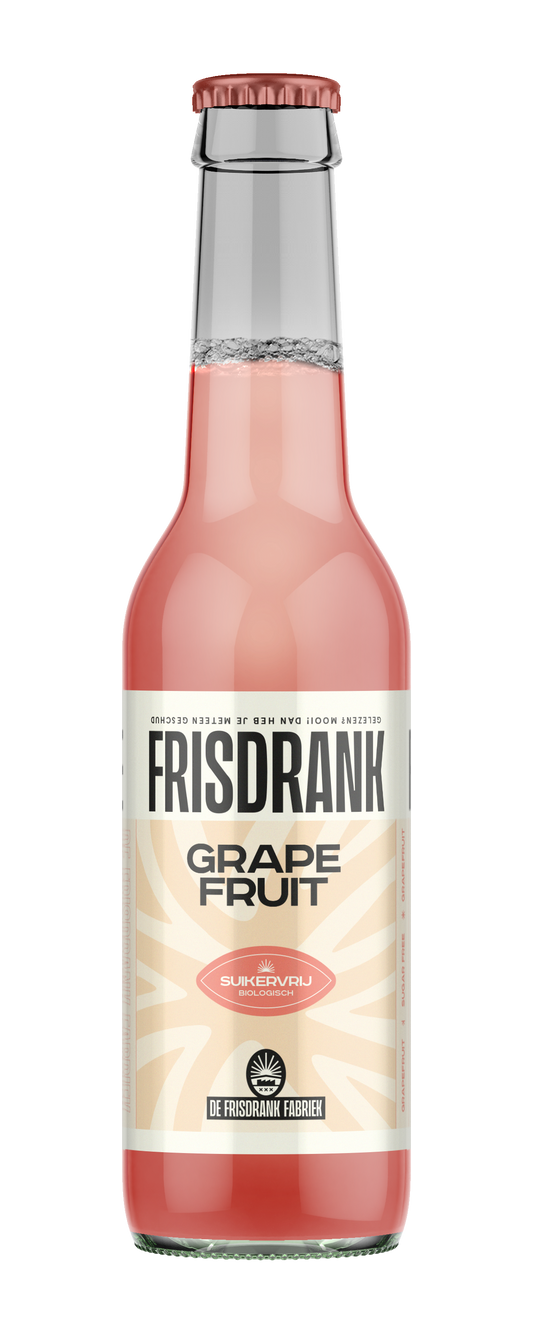 De Frisdrank Fabriek  Koolzuurhoudende frisdrank grapefruit suikervr bio 275.00 Milliliter