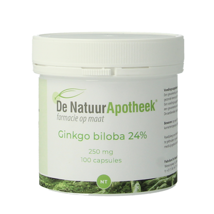 Natuurapotheek Ginkgo biloba 24% 250mg 100.00 Capsules