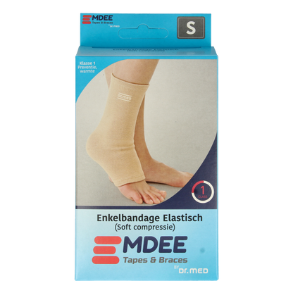 Emdee Elastic support enkel maat S huidskleur 1 Stuks