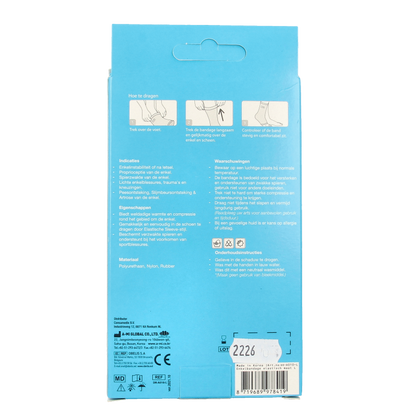 Emdee Elastic support enkel maat L huidskleur 1 Stuks