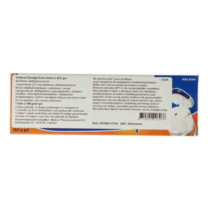 Voltaren Emulgel extra sterk 2.32% Roemeense verpakking 100.00 Gram