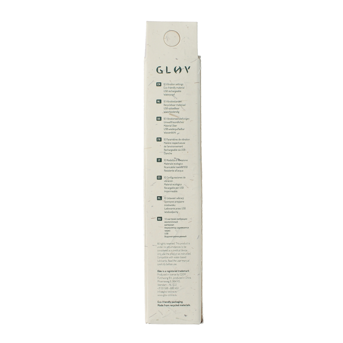 Glov Luna eco pin-point vibrator groen 1.00 Stuks