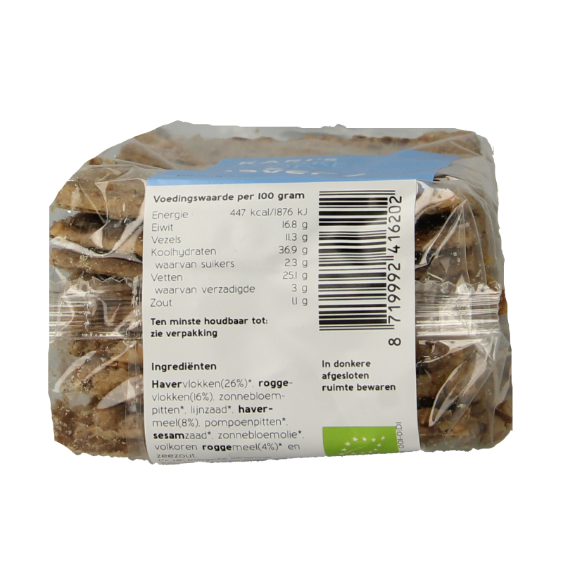 Kari's Crackers  Knekkebrod rogge/haver bio 180 Gram