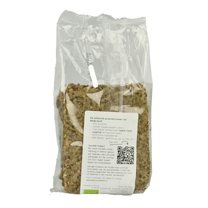 Kari's Crackers  Groentecracker spinazie prei bio 175.00 Gram