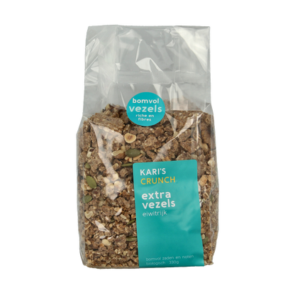 Kari's Crunch  Granola extra vezels eiwit bio 330 Gram