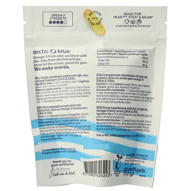 Arctic Blue Pure Alaska MSC visolie 60 Capsules