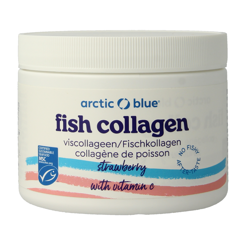 Arctic Blue Viscollageen poeder MSC aardbei 150 Gram