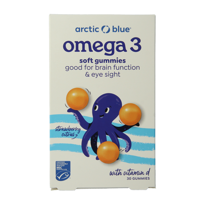 Arctic Blue Omega 3 DHA, EPA en vitamine D 30 Gummies