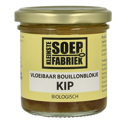 Kleinstesoepfabriek Vloeibare bouillonblokjes kip bio 150 Milliliter